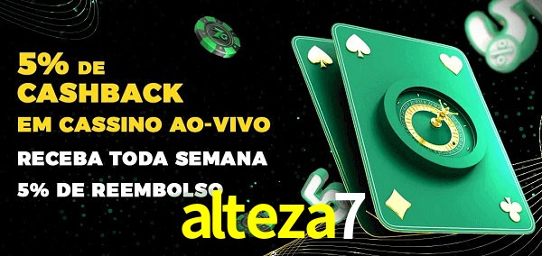 Promoções do cassino ao Vivo alteza7